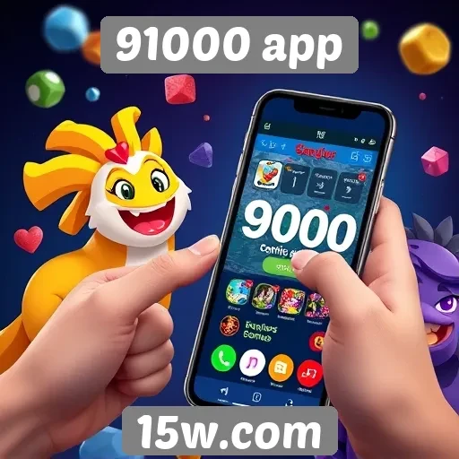 91000 app oferece diversidade em jogos online