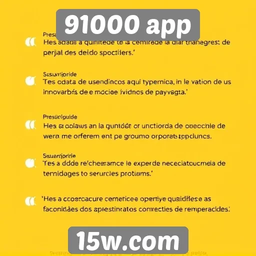 Usuários relatam experiências positivas no 91000 app